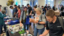 Florida DrupalCamp lunch line