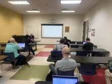 Matthew Saunders talking about Drupal AI