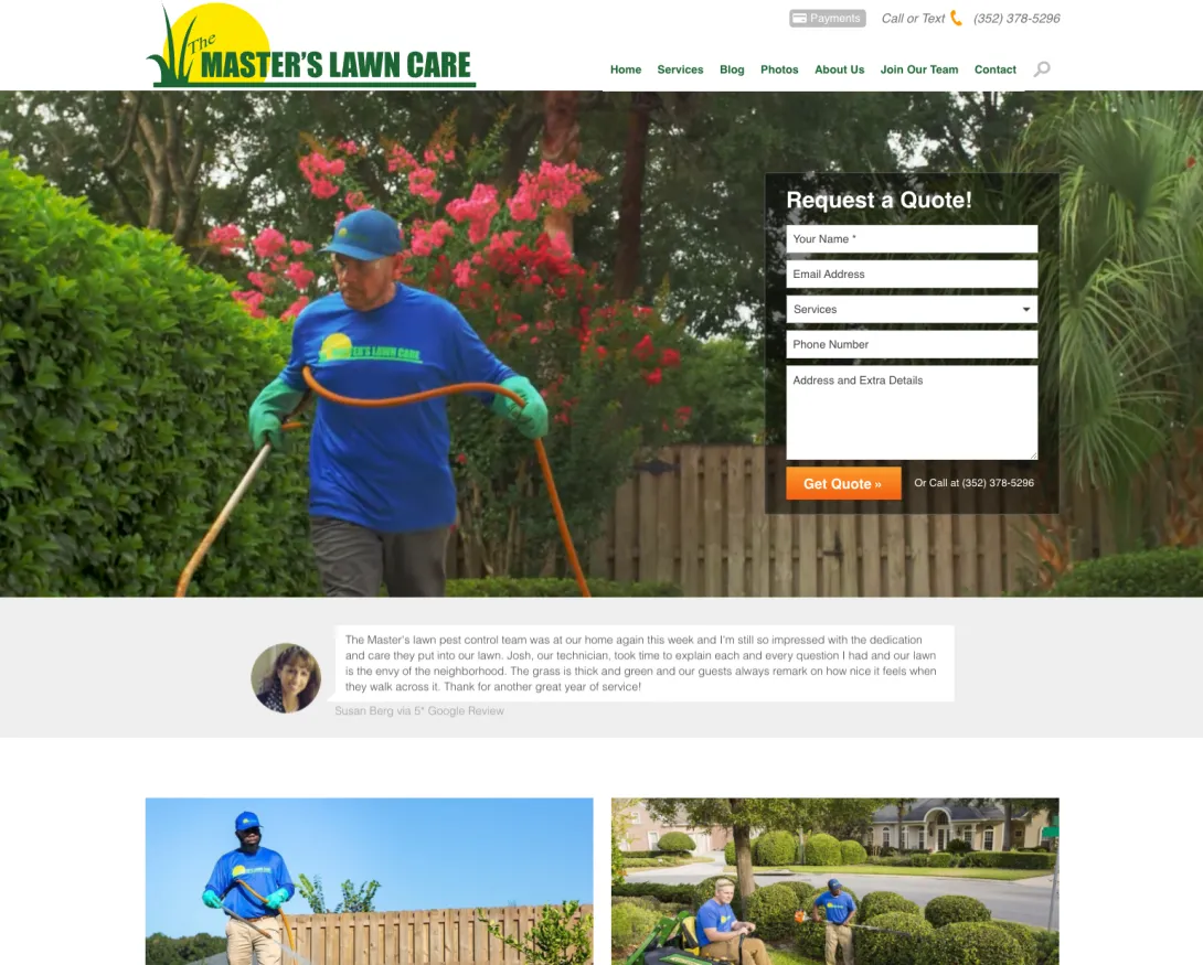 2018 version of TMLC site showing new design