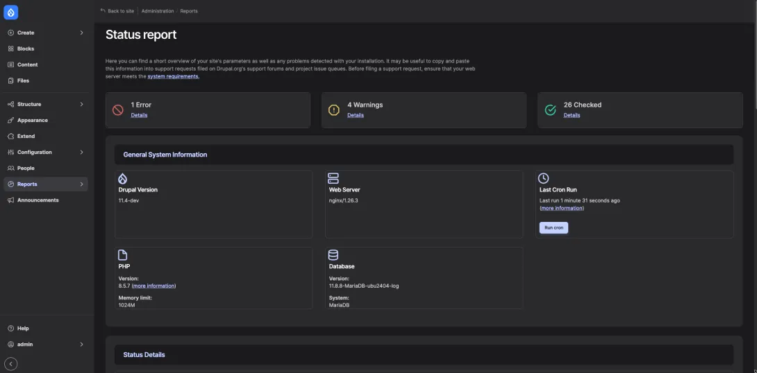 Dark mode in Admin UI