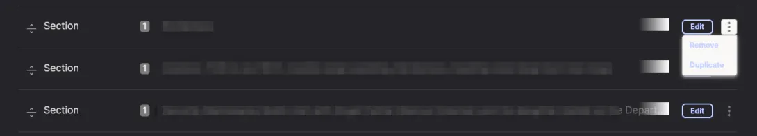 Paragraphs module in dark mode showing broken UI